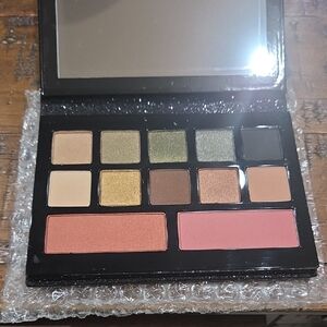 Lancome Eyeshadow Palette with Gold and Green Hues